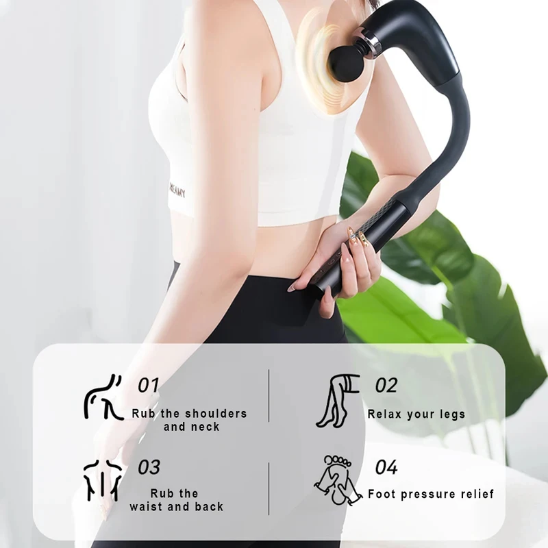 

2026 New Smart Fascia Gun Electric Massager Massage Hammer Electric Fascia Gun Home Handheld Hammer Back Artifact Christmas Gift