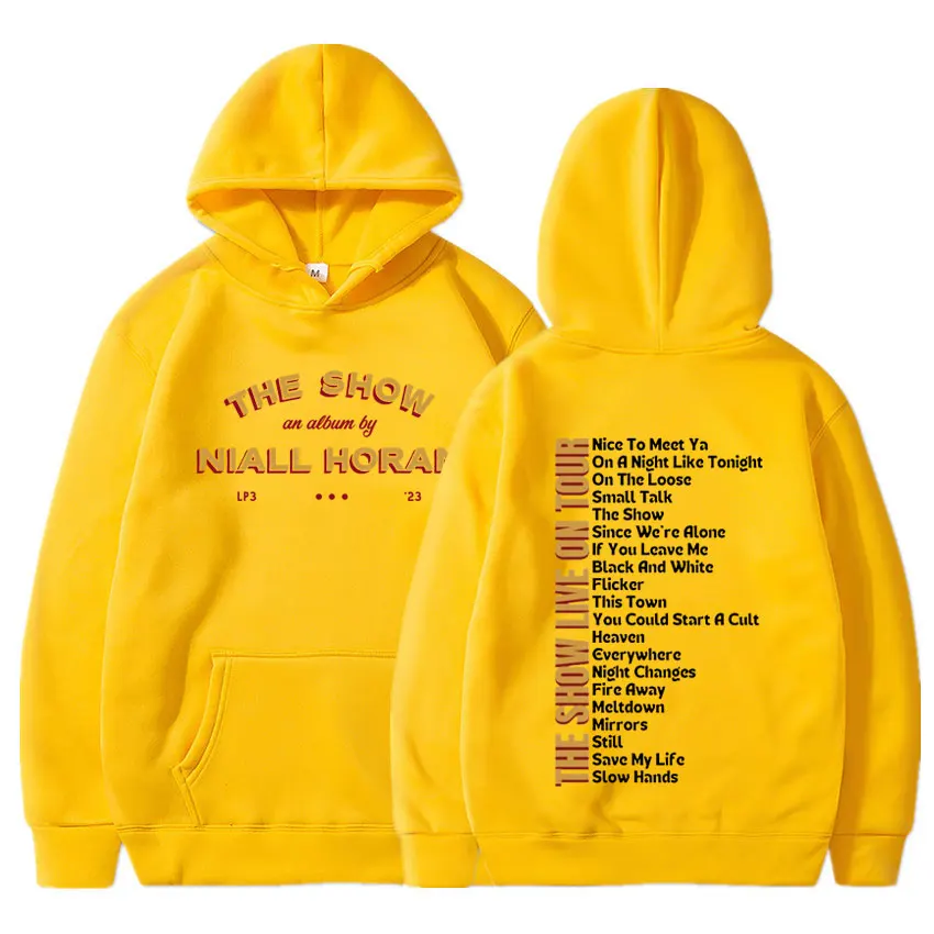 Niall Horan 2024 The Show Live On Tour Aesthetic Oversized Sweatshirt Men Women Hip Hop Vintage Concert Hoodie Fans Gift