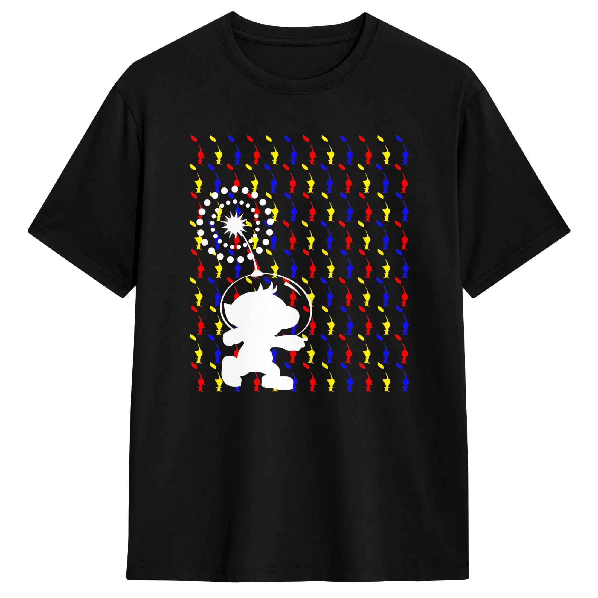Men's Onslaught T Shirts Pikmins 100% Cotton Top Tees Summer Streetwear Short Sleeve T-Shirt Crewneck Leisure Custom Logo Tshirt