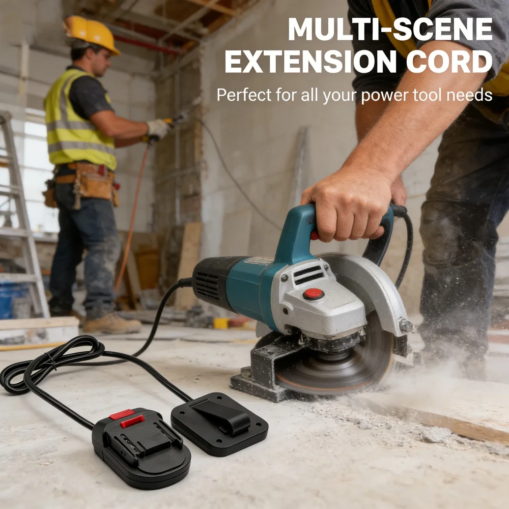 

Hot Sale Battery Adapter Extension Cable For Makita 18V Liion Waist Hanging Splitter Reducer Heavy Duty Extended Line Power Tool