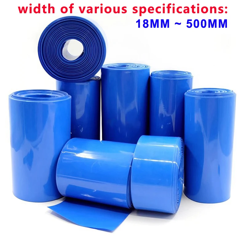 1KG 18650 Lithium battery PVC shrink film 14500 21700 26650 Battery outer packaging shrink sleeve insulation protective film