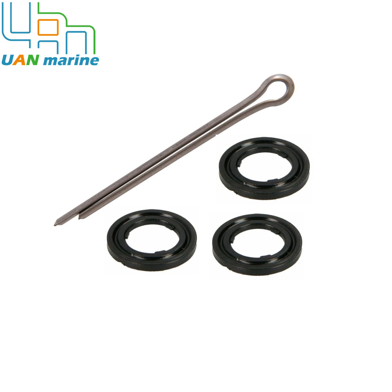 Suzuki Outboard Marine Drain Plug Gasket 09168-10022 w/ Cotter Pin 09204-03001 09204-03003 09204-03004