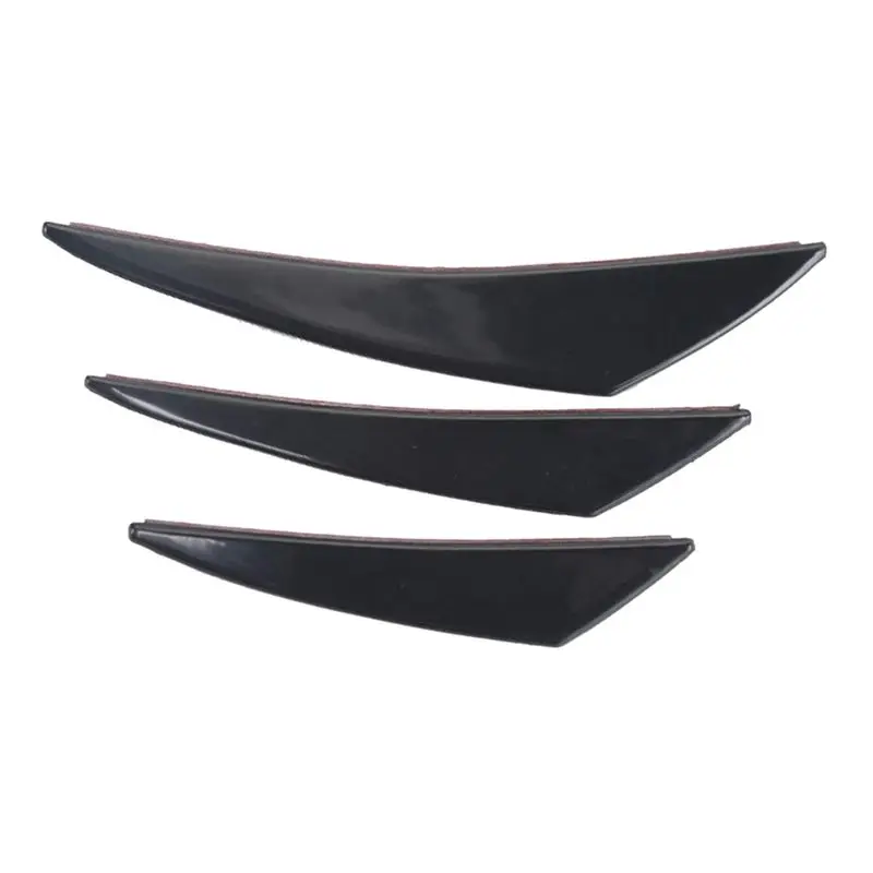 Universal Black PVC Car Bumper Lip Protector Splitter Spoiler Diffuser Guard 12PCS