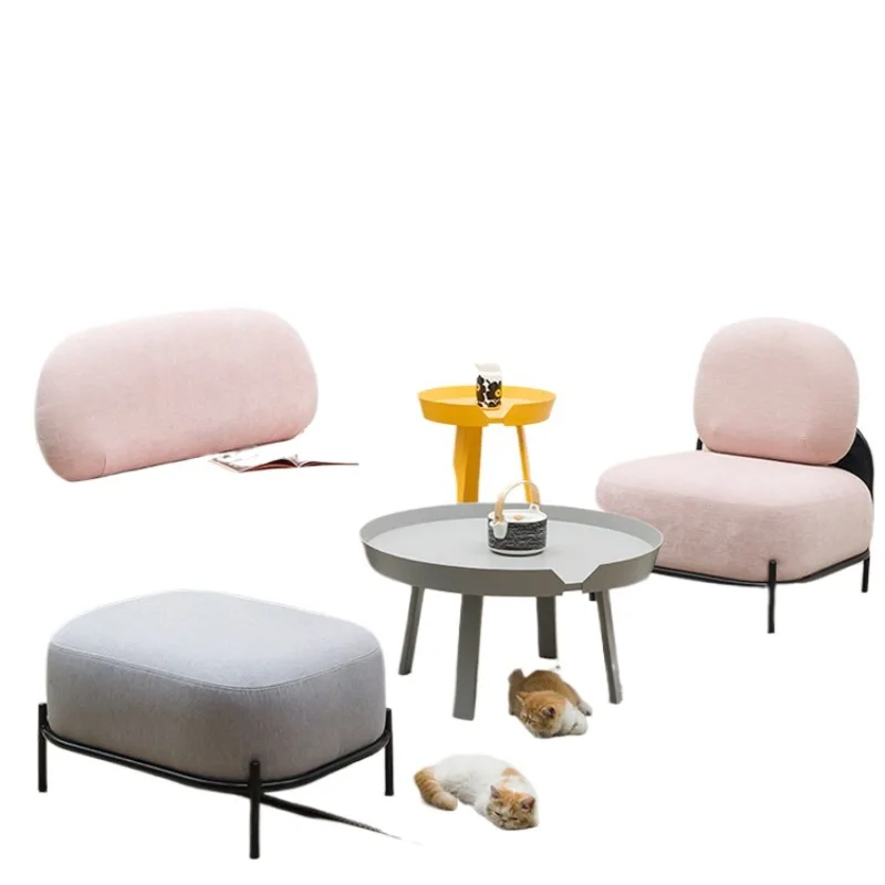 

Simple rental apartment Nordic sofa, small apartment fabric lazy small sofa