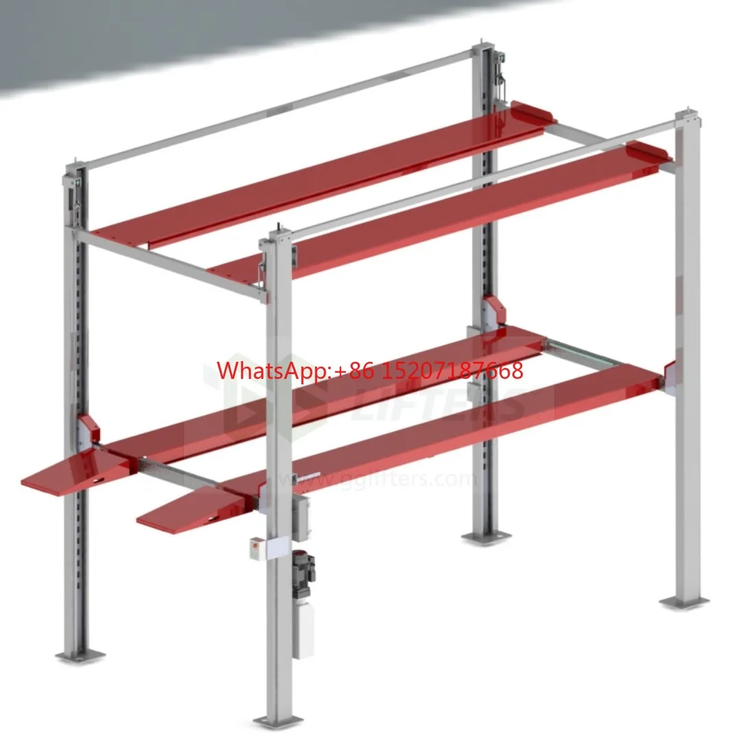 Triple Stacker Auto Lift 3-Level Car Parking Equipment with Hydraulic Cylinder Drive for Lot Storage car parking lift