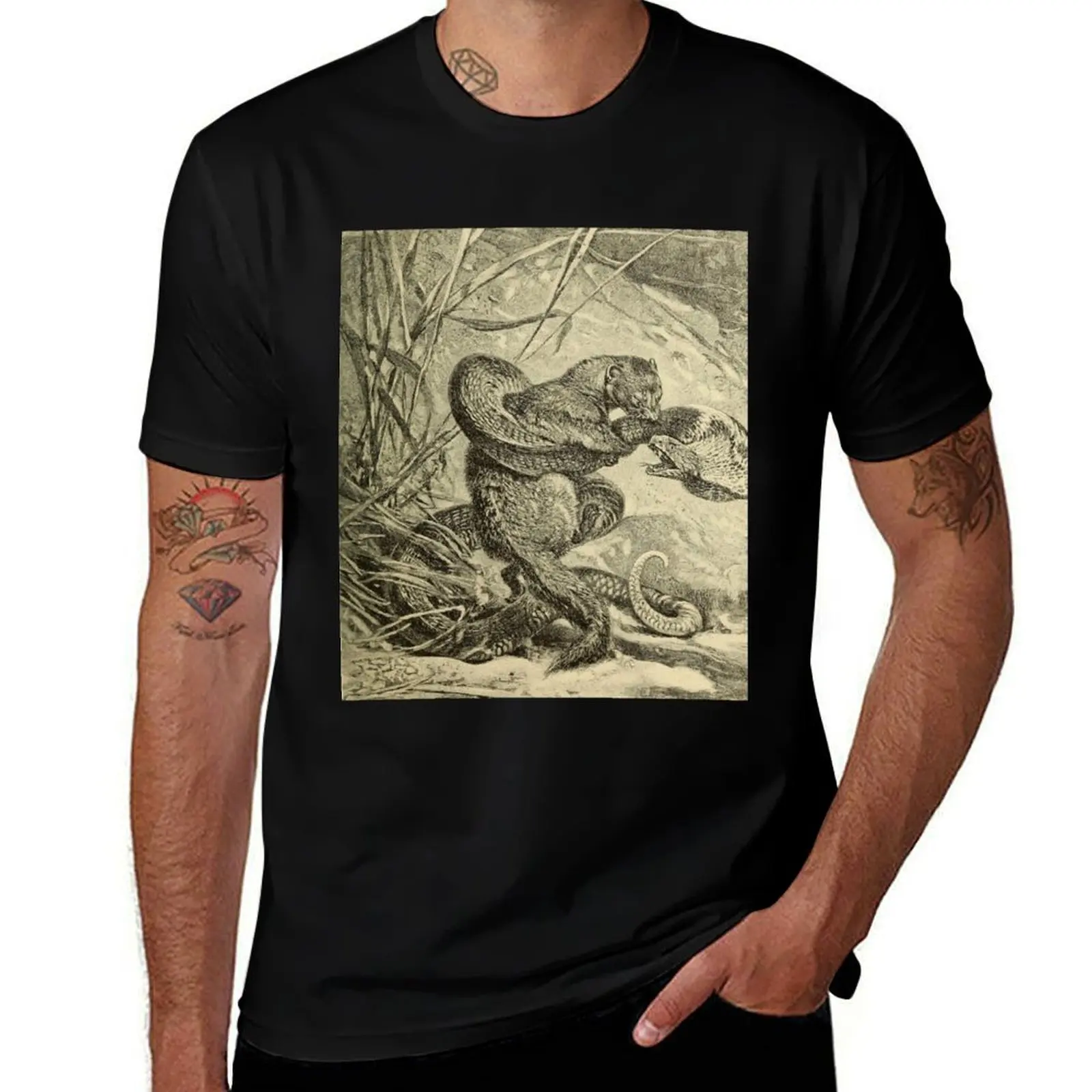

mongoose T-Shirt anime basketball graphic tees Luxury man oversized t shirt cotton t shirt men