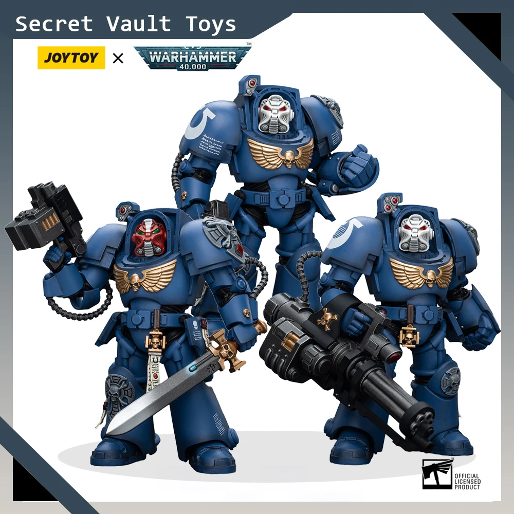 

JOYTOY Warhammer 40K 1/18 Action Figures Ultramarines Terminator Squad Anime Figurine Collectible Model Game Decorat Toys Gifts