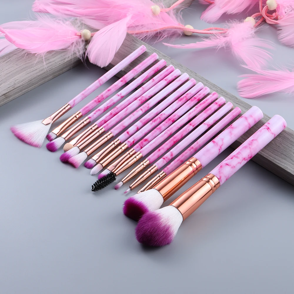 KOSMETYKI Red Makeup Brushes Tool Set Cosmetic Powder Eye Shadow Foundation Blush Blending Beauty Make Up Brush Maquiagem