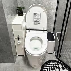 Bathroom toilet side cabinet narrow cabinet floor-standing waterproof storage cabinet多功能 toilet rack