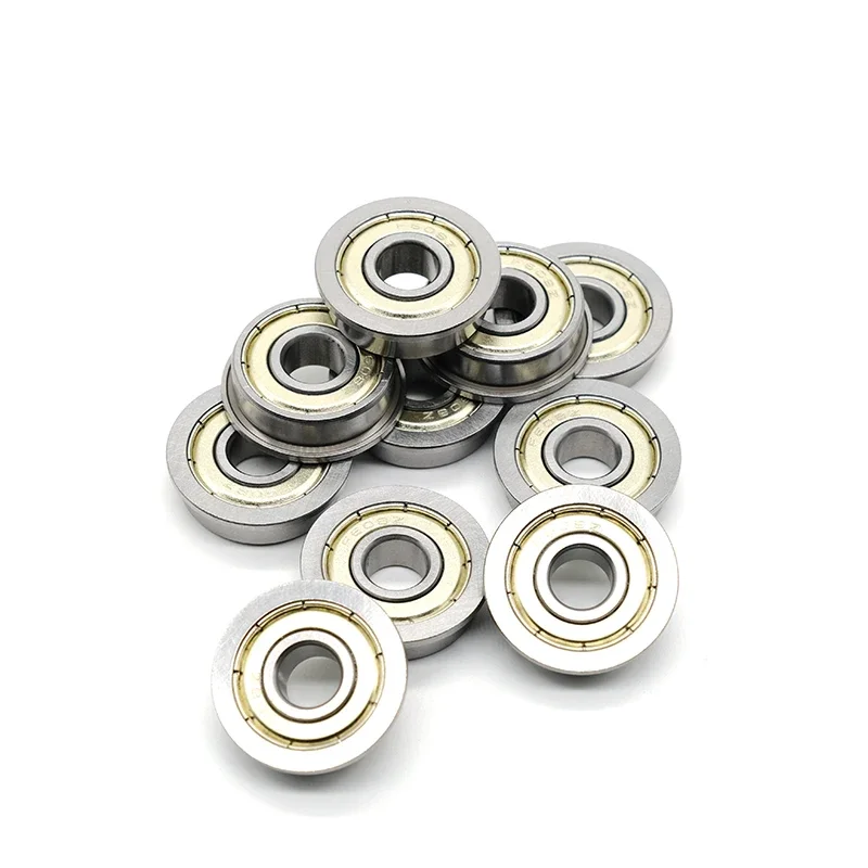 

10Pcs MF148ZZ Flange Bearing 8X14X4 mm ABEC-7 3D Bearing Parts