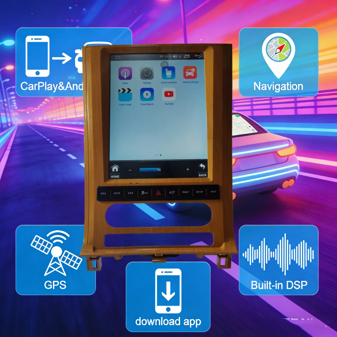 

New Multimedia Player For Lincoln Navigator 2005 2006 2007 -2009 Wireless CarPlay Video Radio Touch Screen Navigation Head unit
