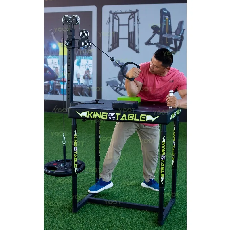 Carbon steel adjustable standard arm wrestling battle table pulley system