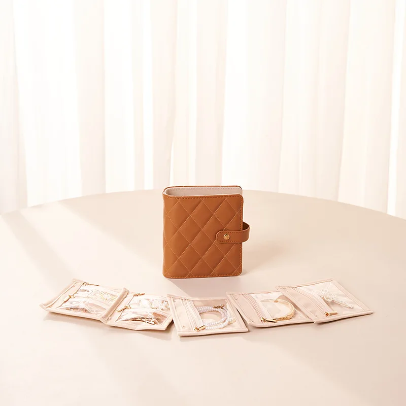 Portable Book Style Storage Bag 2025 New Small Travel French Jewelry Accessories Storage Book Holiday Gifts for Ladies