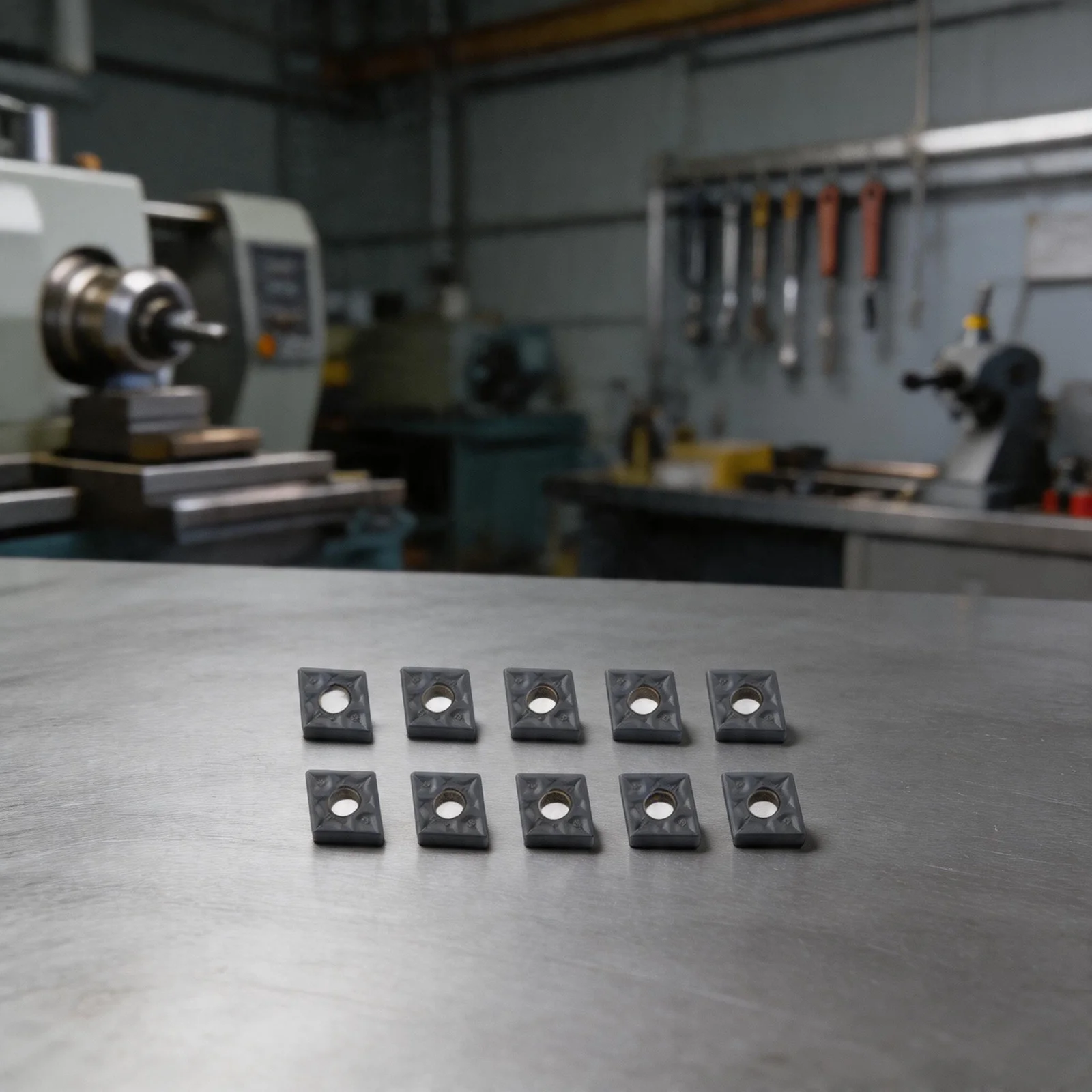 10 Pack CNMG120408 TF CNC Inserts Perfect for Internal Turning Strong Grip and Resistance for Better Machining Efficiency