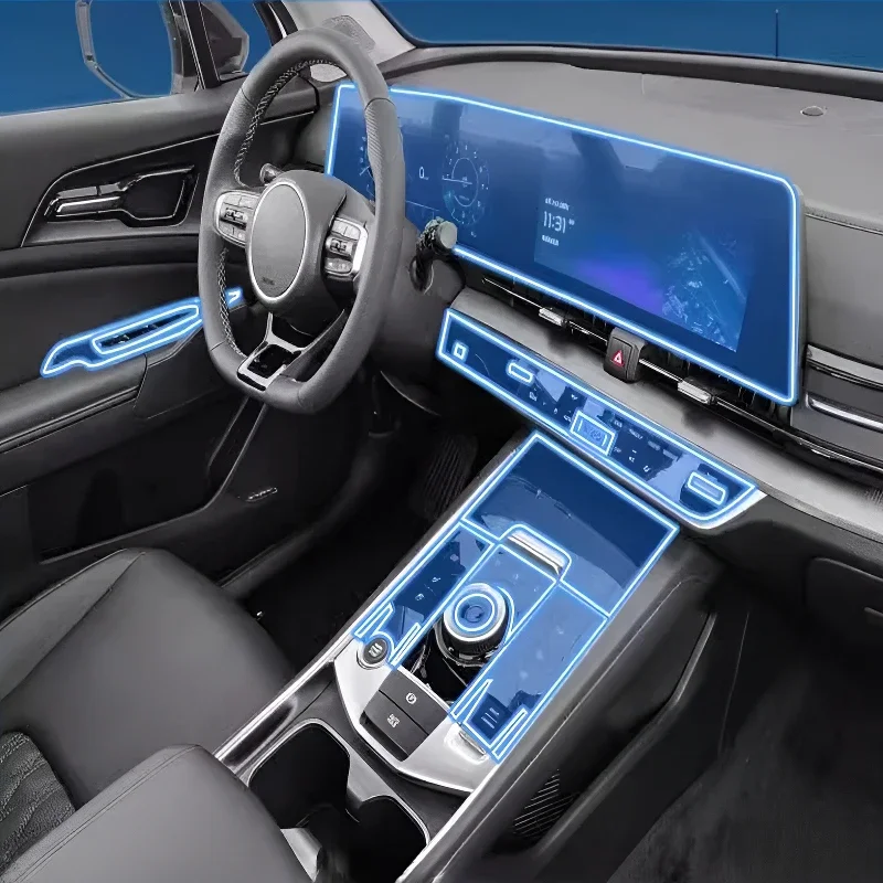 For Kia Sportage 2023-2025 Dashboard Multimedia Navigation Transparent Anti-Scratch Protection Film Modification