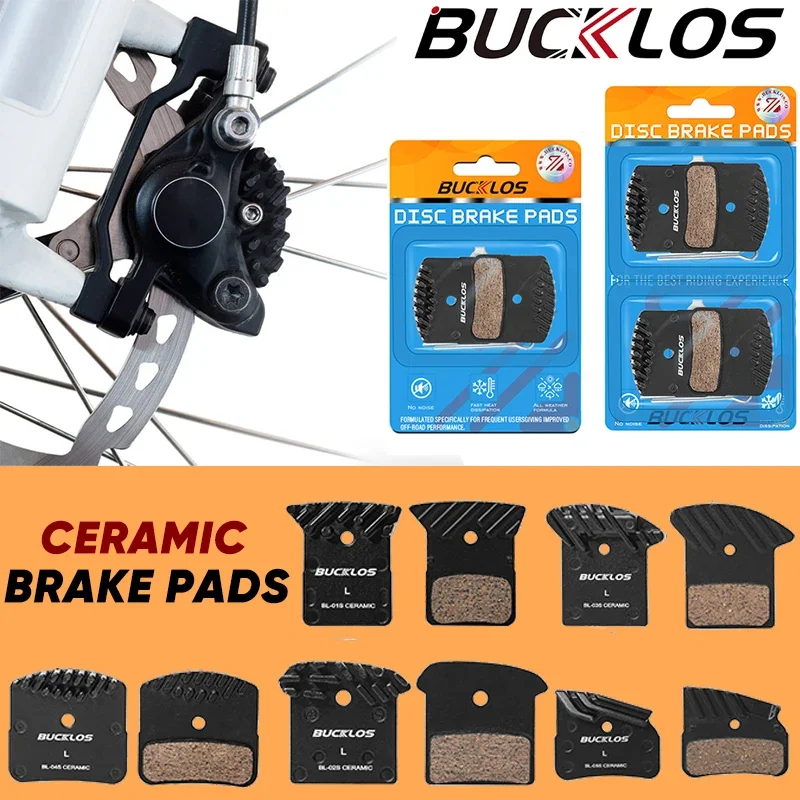 BUCKLOS Ceramic Hydraulic Brake Pads Heat Dissipation Bicycle Disc Brake Pad Road Mountain Bike Brake Pads for SHIMANO J05A L05A