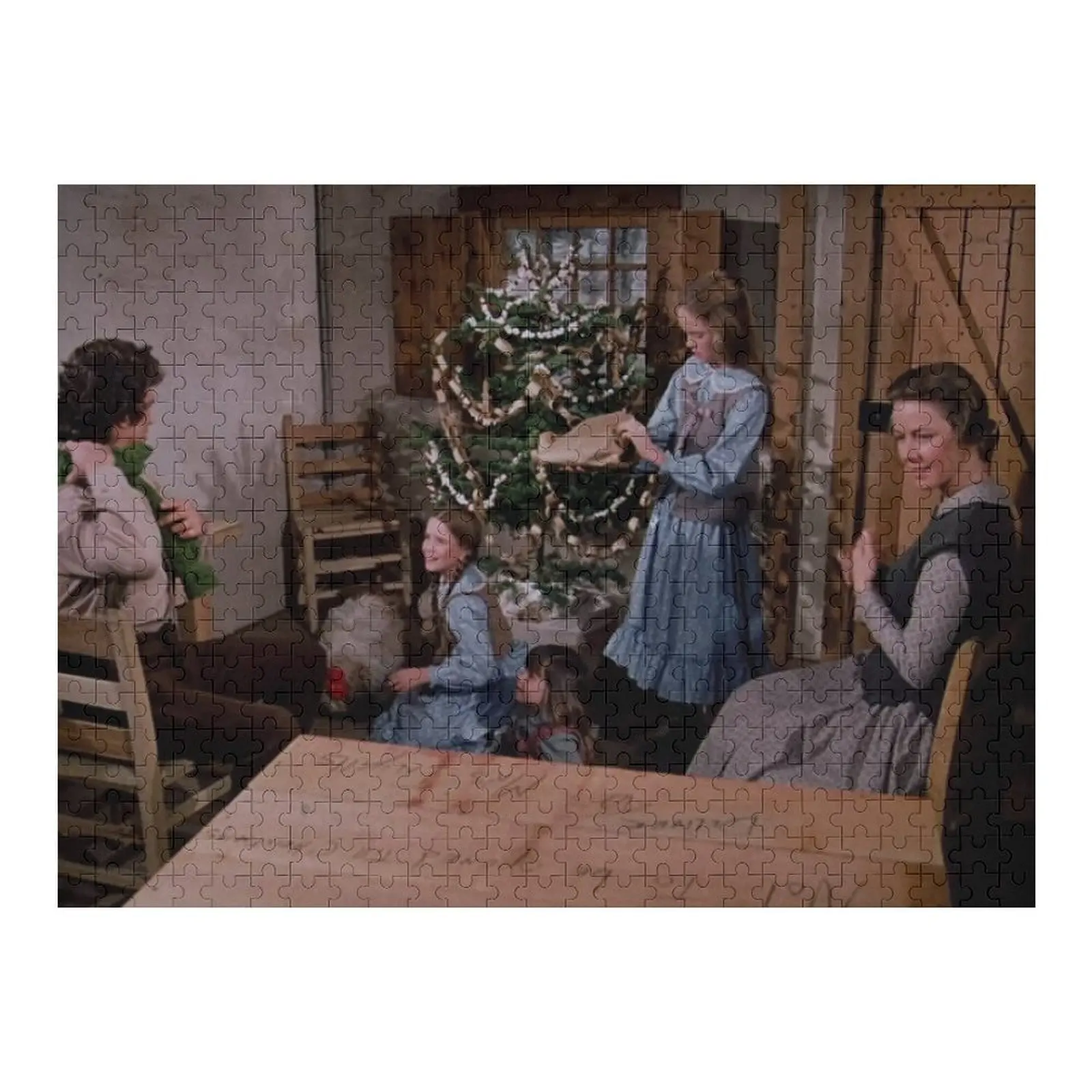 

Christmas with the Ingalls Jigsaw Puzzle Personalized Baby Toy Custom Gifts Wood Animals Personalized Child Gift Puzzle