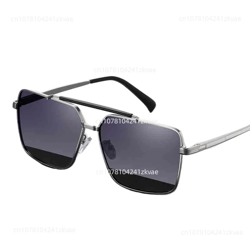 JS8552 new polarized sunglasses, men's driving sunglasses, fashionable metal double beam box sunglasses wholesale