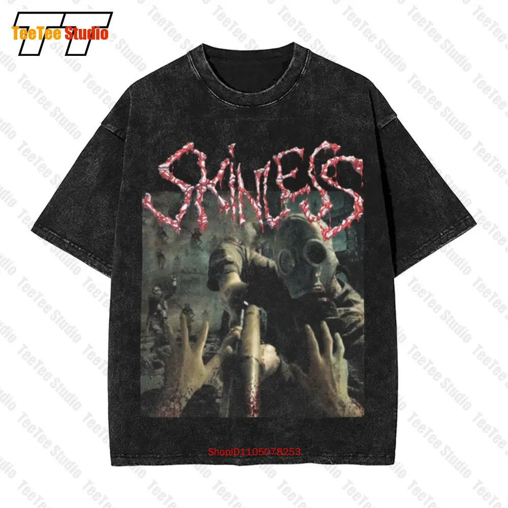 Skinless Death Metal 2007 Suffocation Immolation Tour Vintage Oversized T-Shirt 5PVY