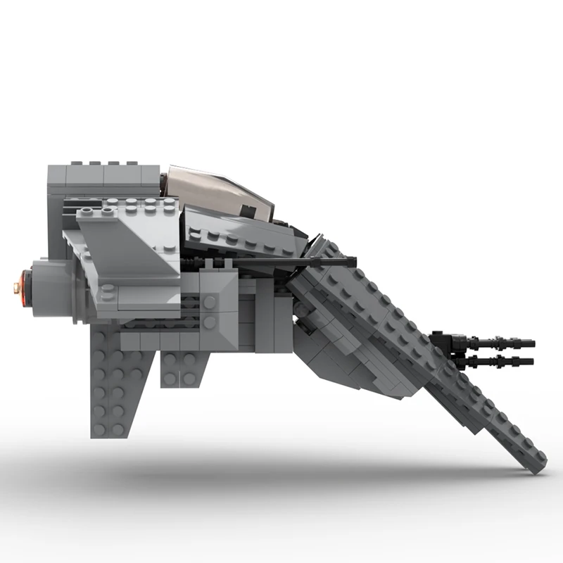 488 pz MOC Gladiatore-classe assalto combattente Stella grigia Battaglia Building Blocks Regalo di Natale Piattaforme di lavoro di squadra Pensiero di design