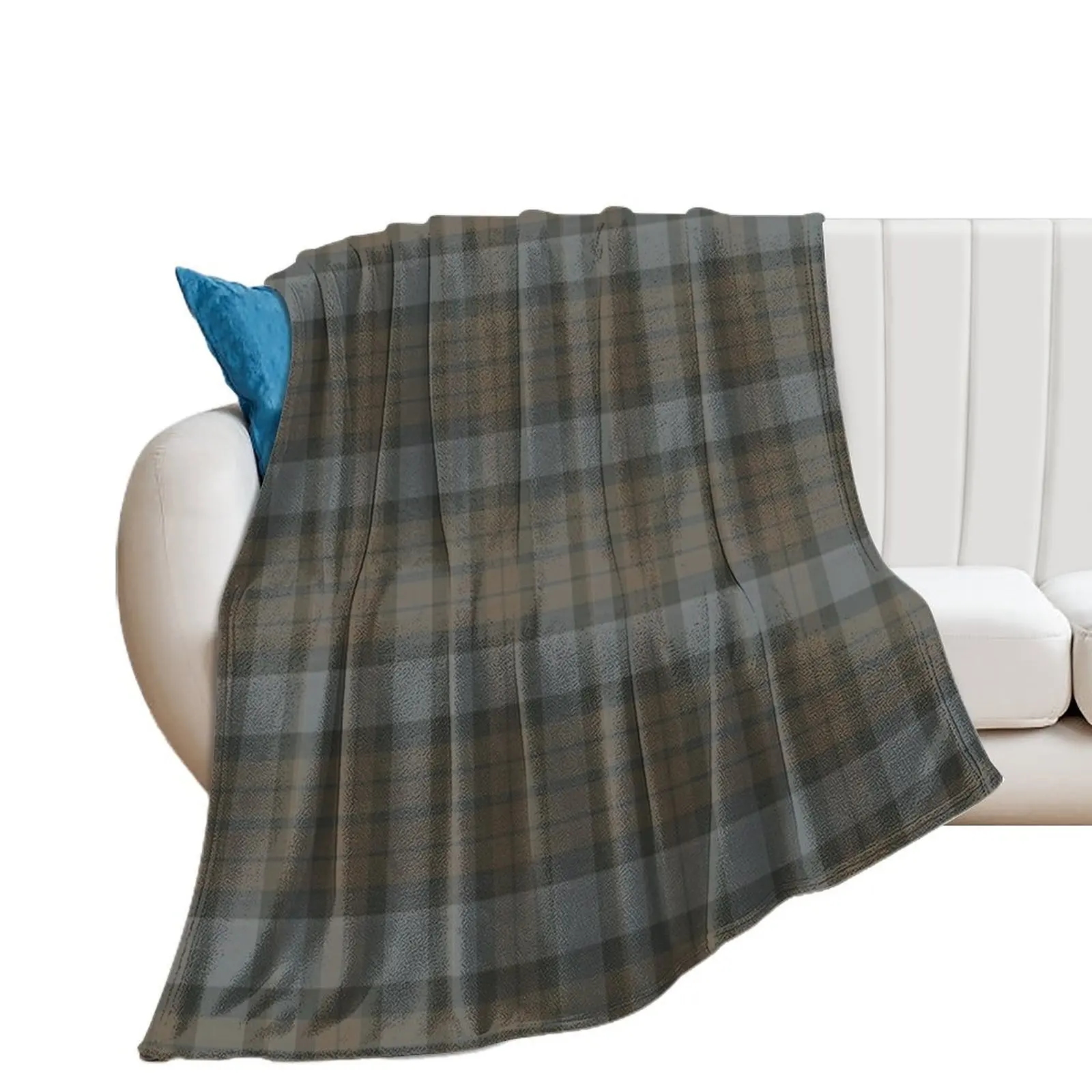 TARTAN FRASER Throw Blanket Blankets For Bed Vintage Soft Plush Plaid Nap Blankets