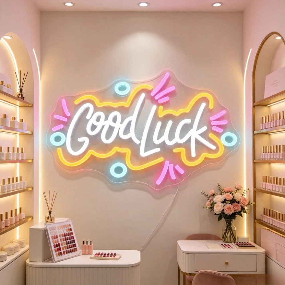 행운을 빌어요 LED 네온 조명, 밝기 조절 가능한 U - Outdoor Lighting For Store 리뷰 및 가격
