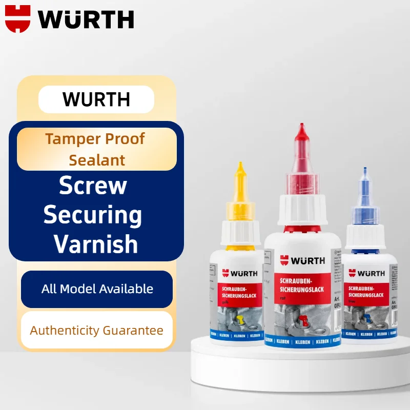 Selante Antiviolação Wurth Original 50ml Tinta de Detecção de Movimento para Parafusos e Porcas Marcação de Inspeção Vermelho Amarelo Azul