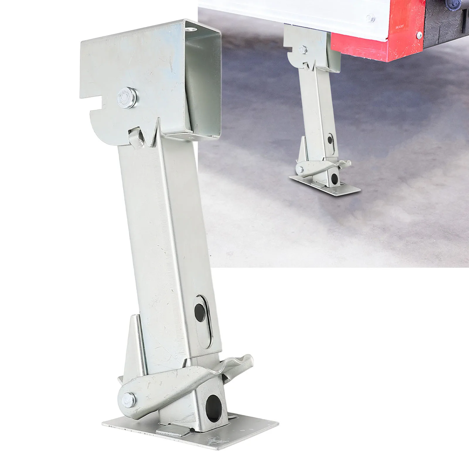Adjustable Trailer Stabilizer Jack Folding Trailer Swing Down Stabilizer Jack 290 To 455mm Versatile for Off Road Vehicle