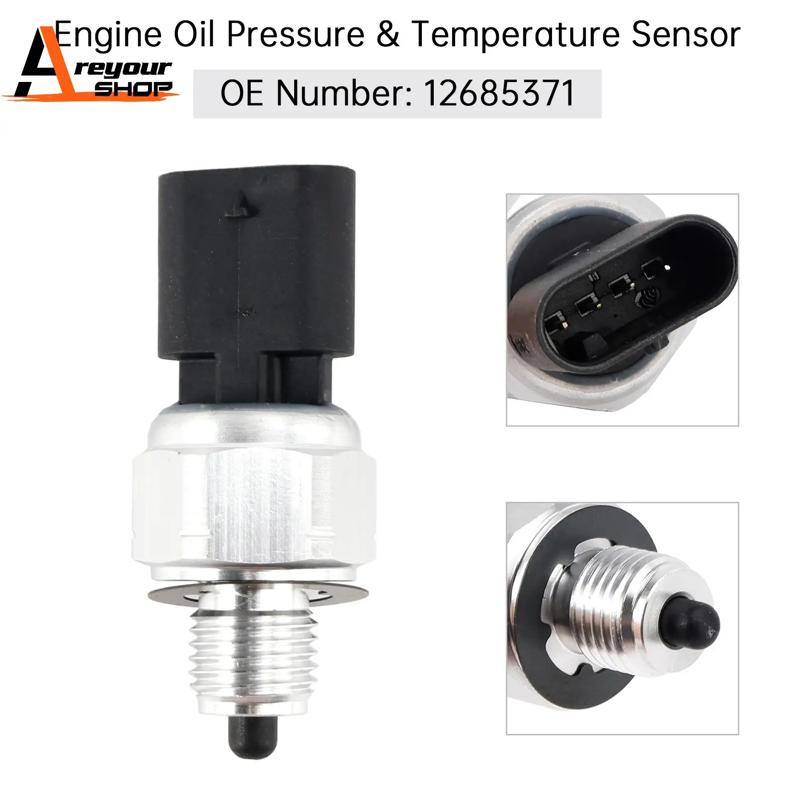 

Engine Oil Pressure & Temperature Sensor 12685371 for Chevy Silverado Cadillac