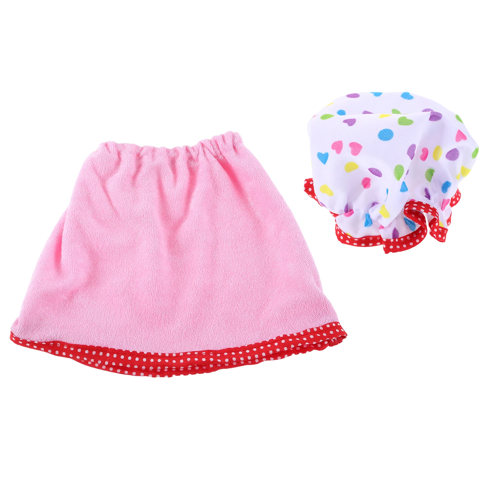 

18 Inch Clothes Set Bathrobe Hat for Accessories Sleepwear Outfit Costume Play Wear Baby Robe Polyester for Plushies