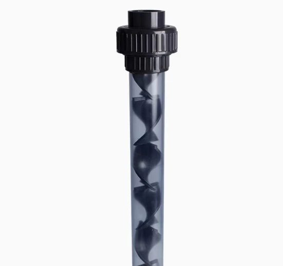 

110mm/DN100 transparent PVC pipe static mixer Brand new in stock Brand new in stock