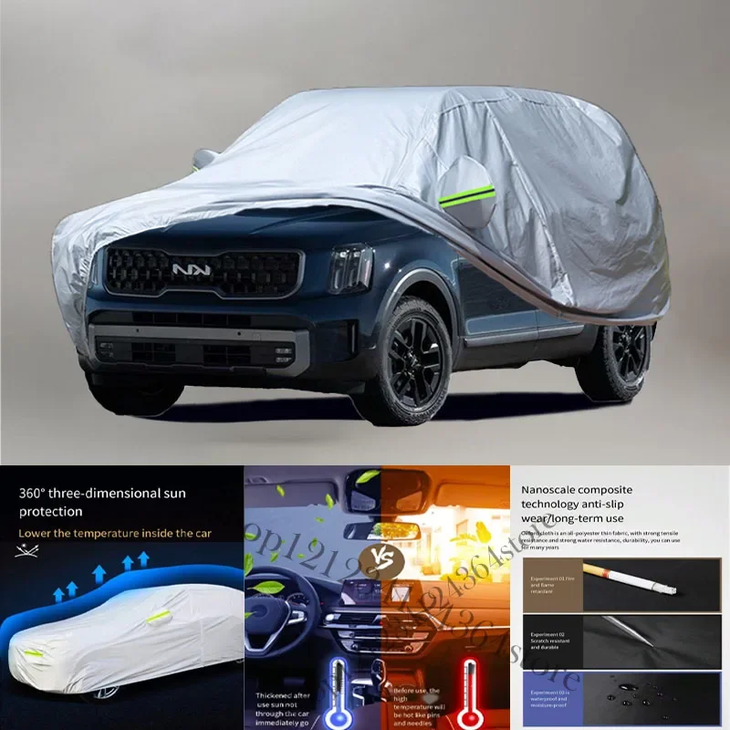 

For KIA Telluride Auto Anti snow Anti dust Anti-uv Anti peeling paint And Anti Rainwater 210t car cover Car cover protection