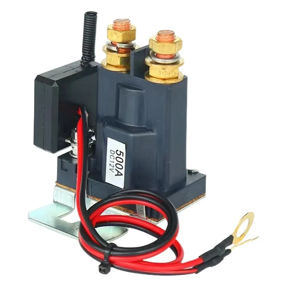 

For Vehicle Power Control 12.5*11*4cm Car Battery Relay Vehicle Cutoff 500A Current Capacity 12V 24V Compatible