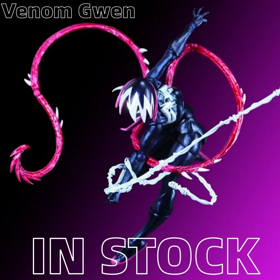 

Hot KO Venom Gwen Marvel Anime Action Figures Figurine Kaiyodo Amazing Yamaguchi Revoltech Statue Model Customized Kid Toy Gifts