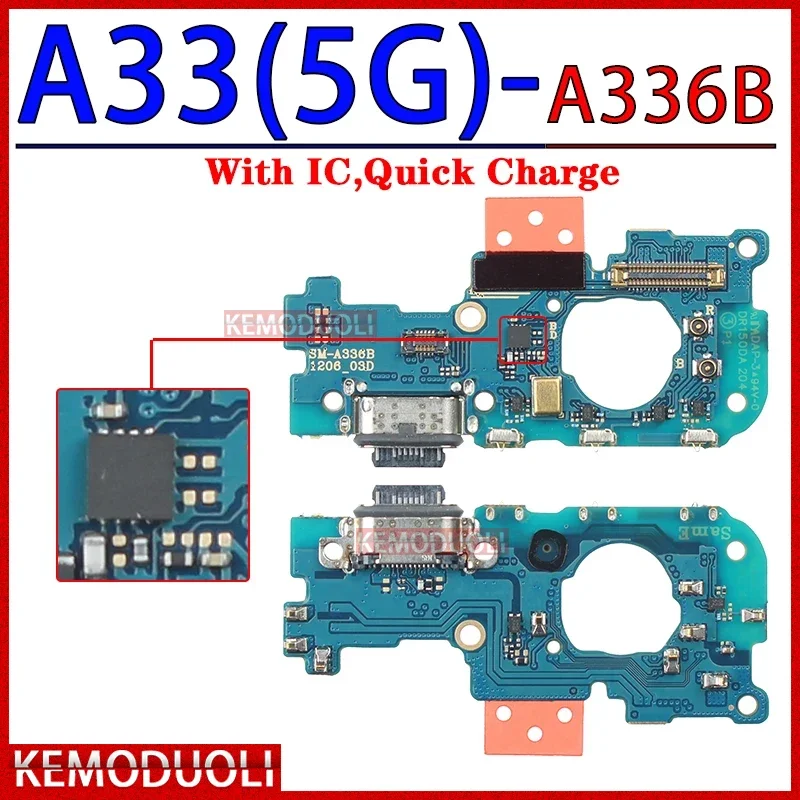 Usb Dock Charger Port for Samsung Galaxy A03 Core A03S A13 A23 A33 A53 A73 4G 5G Charging Board Module