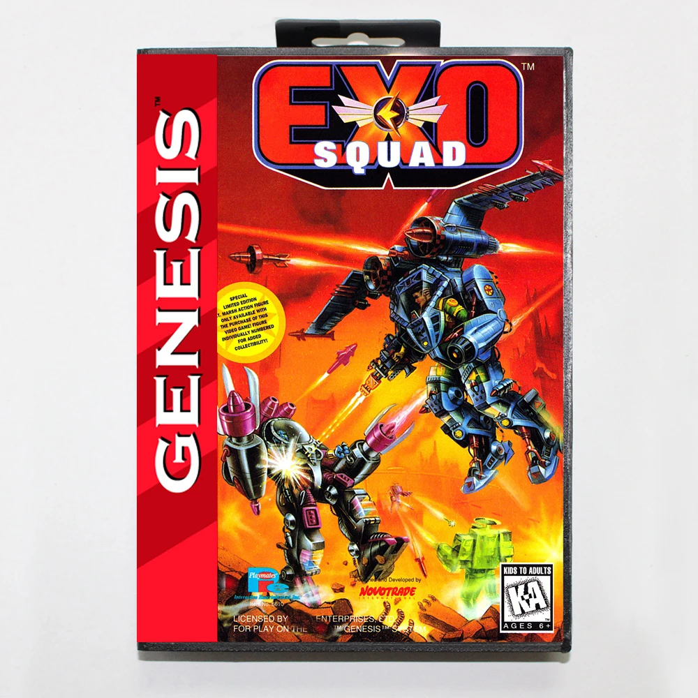 

ExoSquad MD Game Cartridge with USA Box for 16 Bit Sega Megadrive Genesis System