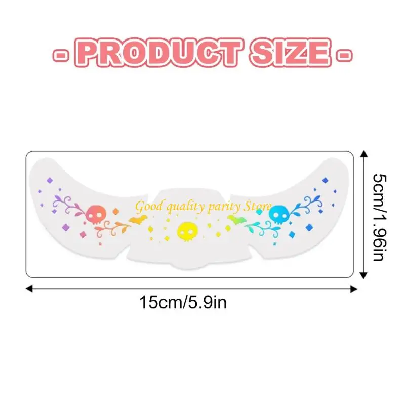 ملصقات النمش المزيفة المؤقتة M4YA، تصميم واقعي صديق للبشرة، وشم وجه مقاوم للماء لحفلات الهالوين #6