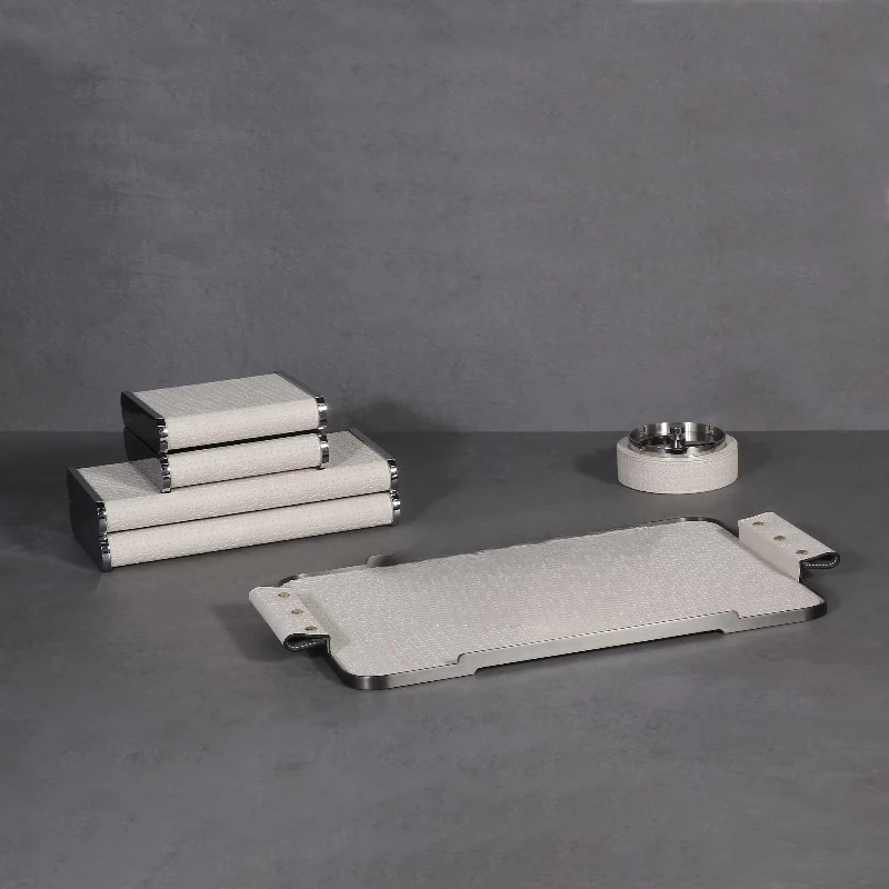 Batch Modern Luxury Aroma Rack Clock Decoration Storage Box Tissue Towel Cigar Assetter Service Tray Creative Home Decor