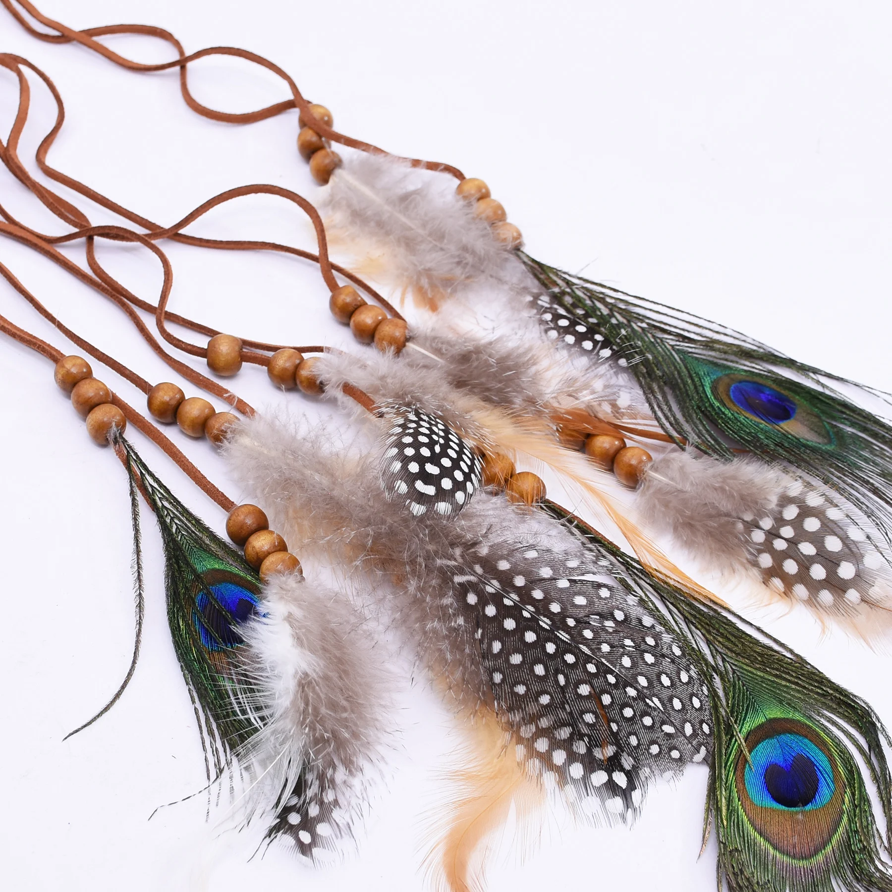 Bohemian Peacoke Feather Hair - Travel Accessories Jewelry ulasan dan harga