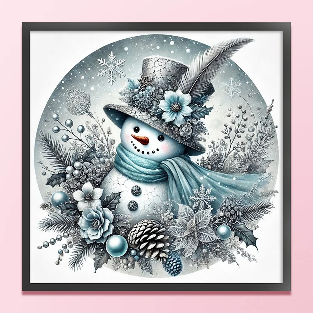 

Full Embroidery Eco-cotton Thread 11CT Counted Xmas Cross Stitch Kit 40x40cm