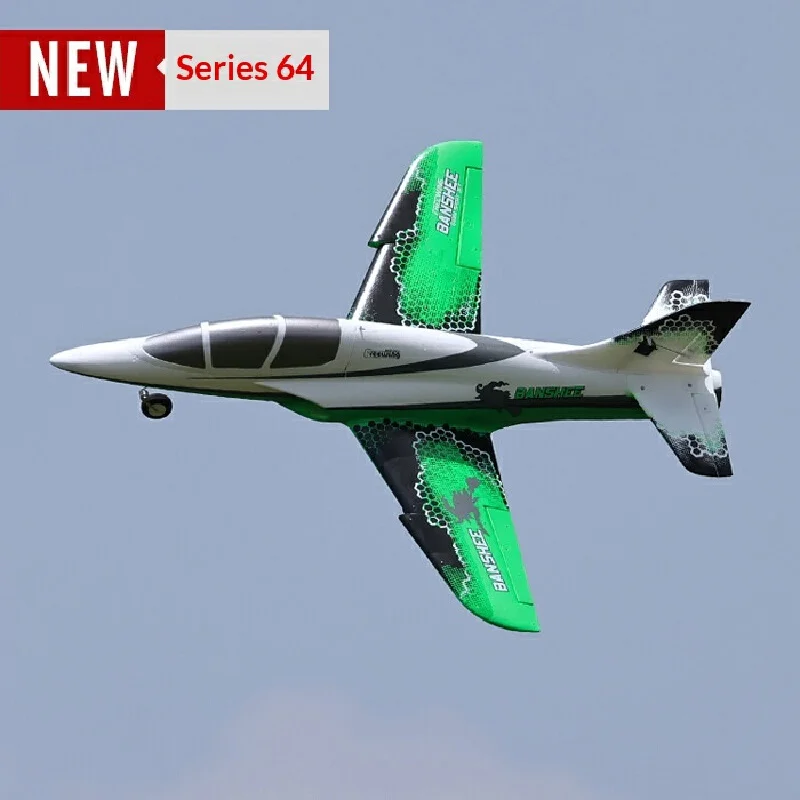 Banshee 2nd Generation 64mm Series Rc Electric Ducted Fan Sport Wing Jet Airplane Model For Outdoor Flight Hobby Enthusiasts