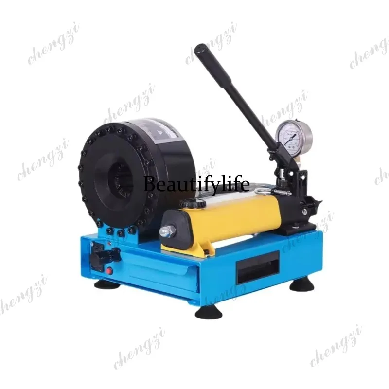 ASMT Manual Portable Hydraulic Hose Crimping Tool 1/4 1 Inch Pipe End Forming Machine For Oil Pipe Brake Pipe Pressing