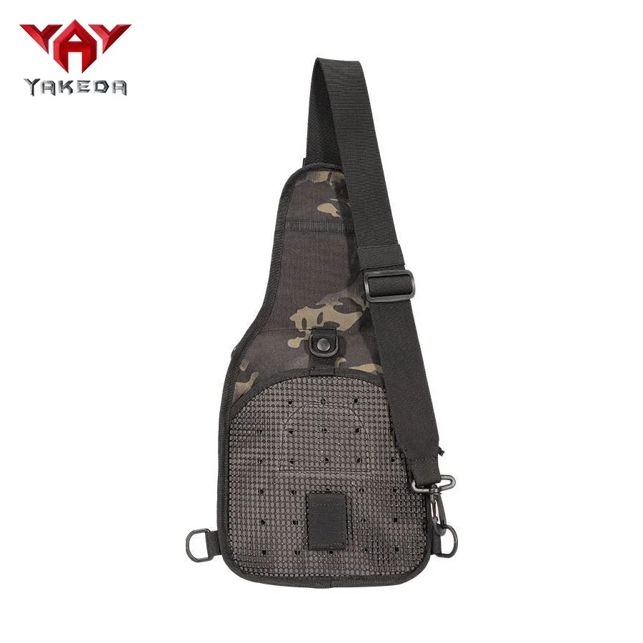 YAKEDA Bolsa de pecho táctica camuflaje cruzada diagonal compacta - imagen 4