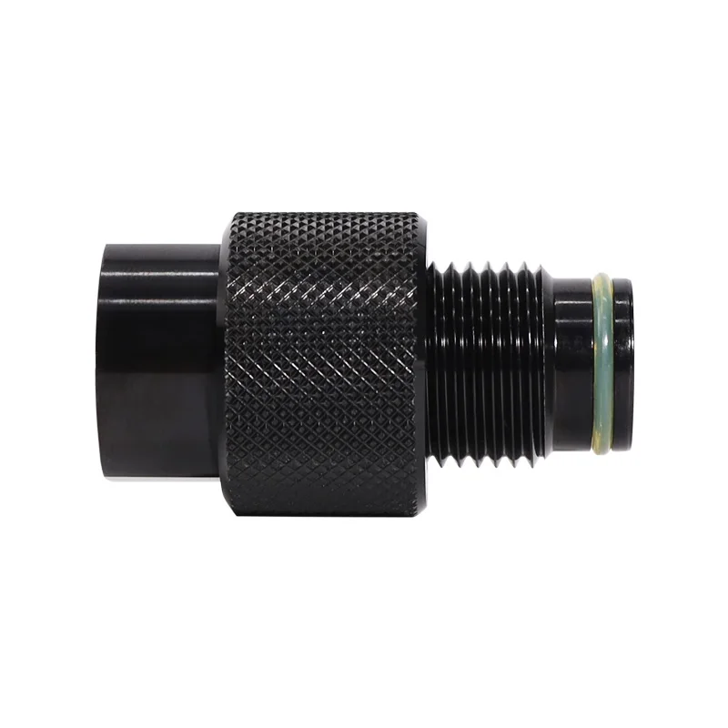 GREAT Paintball Upgrades Air Adapter Inline On/Off Valve Both 0.825-14UGO & G1/2-14 - Black