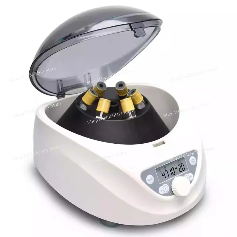 Laboratory PRP Benchtop Centrifuge - 6x15mL/10mL/7mL/1.5-5 mL Capacity, 300-5000rpm (max 2600xg RCF)