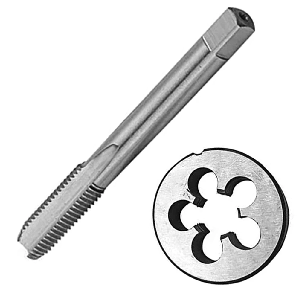 HUAZHICHUN 1PC 3/8-20UN Tap + 1PC 3/8-20UN Die,  HSS Tap and Die Set Right Hand Tap