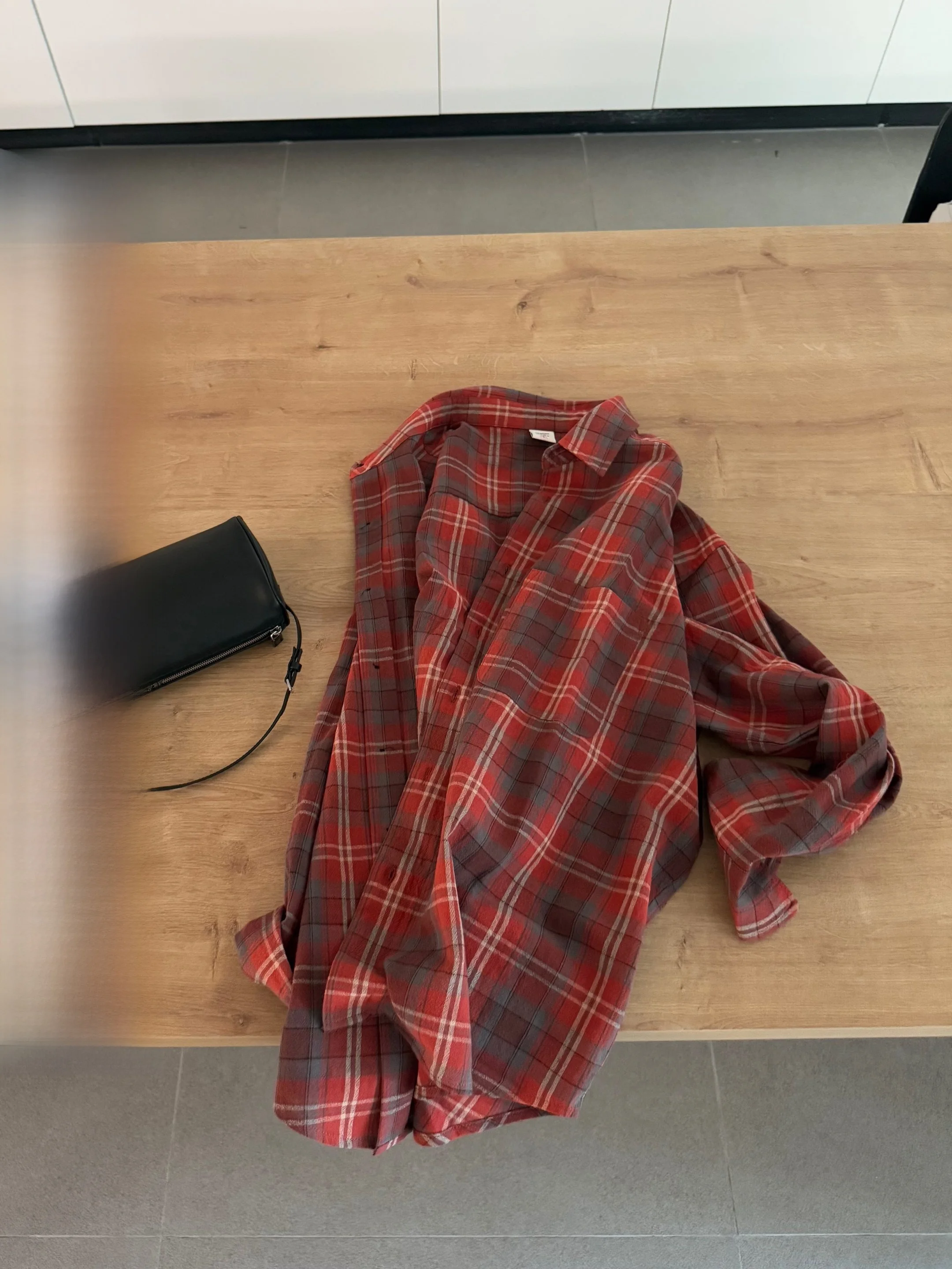 

Женская свободная рубашка Elielim Angola Red с длинным рукавом, защита от солнца, в клетку, дышащая, повседневная, летняя коллекция 2025