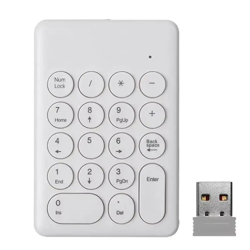 New Arrivals-New 2.4G Wireless Digital Keyboard USB 18 Keys Mini Numeric Keypad Numpad Accounting Teller For Laptop Notebook Tab