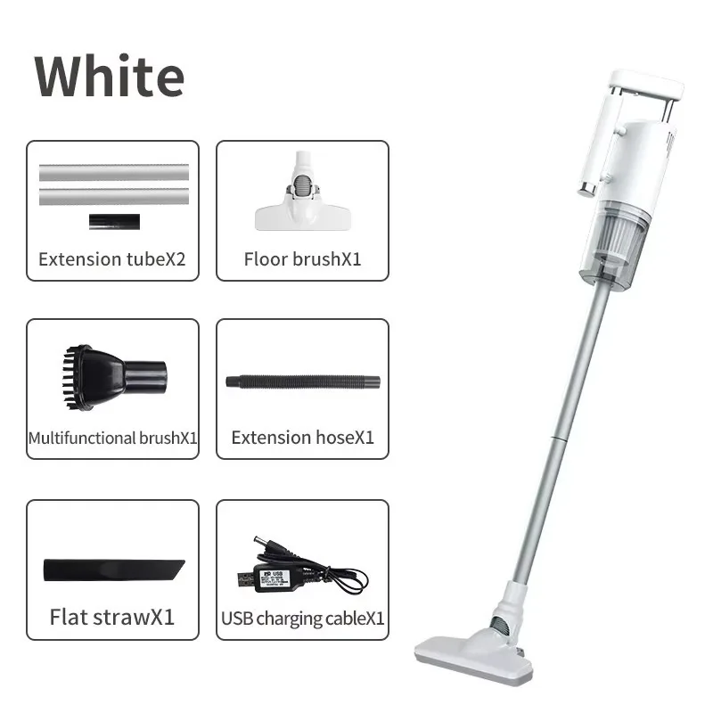 

Certified ROHS Battery Powered Wireless Handheld Upright Vacuum Cleaner for Home Use Dust Mites & USB Power Source