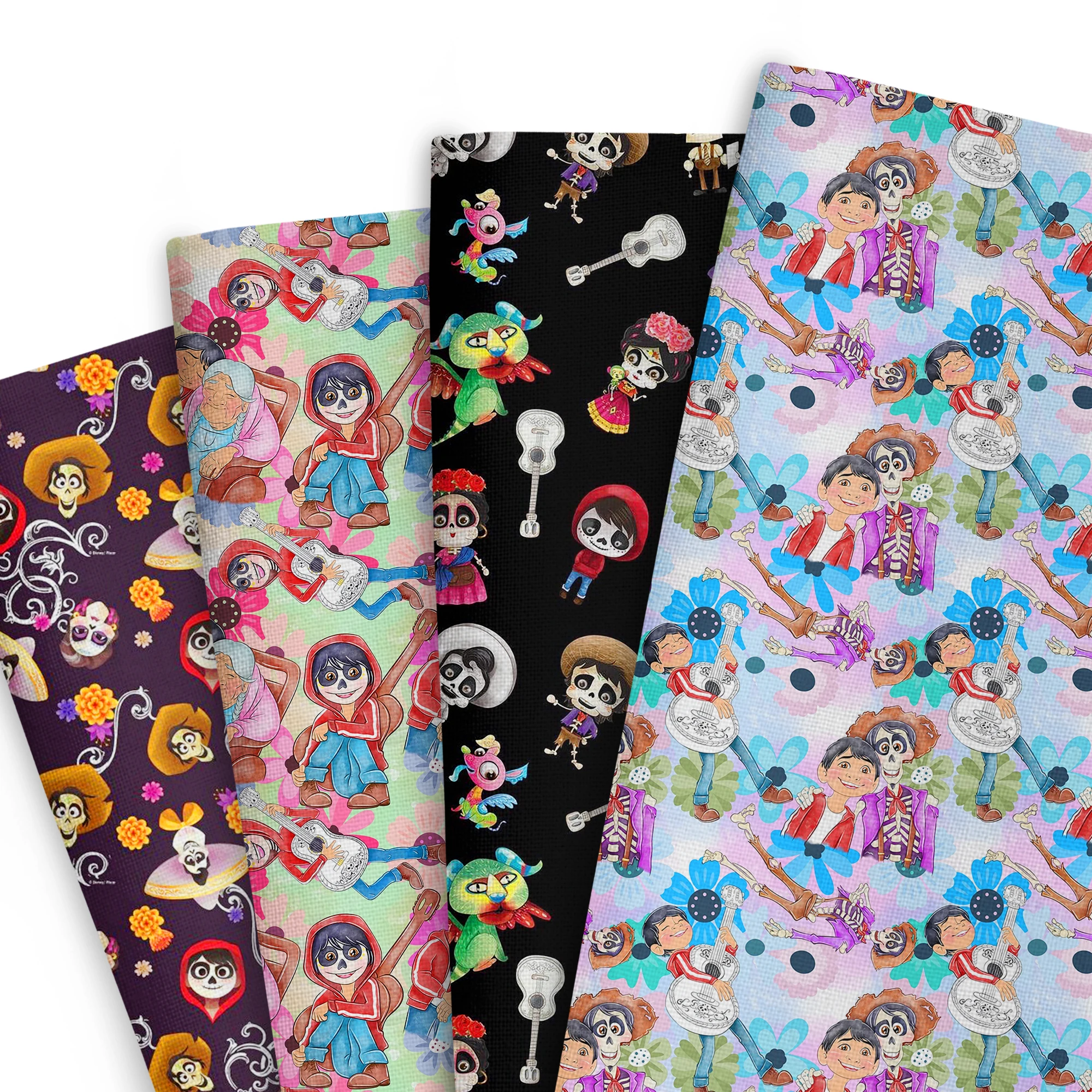 

50*145cm Disney Coco Patchwork Polyester Cotton Fabric For Tissue Sewing Quilting Fabrics Needlework Material DIY Handmade